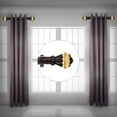 thumbnail image 2 of Frida 1.5" Side Curtain Rod 18 inch Long (Set of 2) - Cocoa, 2 of 2