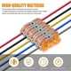 thumbnail image 5 of Conectores eléctricos rápidos con palanca, 34 piezas, terminales de conexión rápida de 1 cable y 2 entradas, Quick Electrical Domino, el conector de cable se puede conectar libremente, 5 of 5