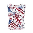thumbnail image 5 of Jsaierl Womens 4th of July Tank Tops Casual Patriotic USA Flag Graphic Tees Cute Sleeveless T Shirts Camisole Athletic Crewneck Tanks S-XXL, 5 of 8