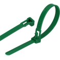 thumbnail image 1 of 100 Paquetes de Bridas Reutilizables (7,6 mm x 250 mm, Verde), 1 of 5