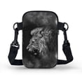thumbnail image 2 of HELLHERO Lion Pattern Shoulder Purse with Double-layer for Outdoor Travel Daily Use, 2 of 7