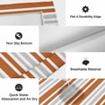 thumbnail image 6 of Orange Stripes Outdoor Rug for Patio/Deck/Porch, Non-Slip Large Area Rug 6 x 9 Ft, Modern Minimalist Horizontal Ombre Lines Indoor Outdoor Rugs Washable Area Rugs, Camping Rug Carpet Runner, 6 of 8