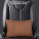 thumbnail image 5 of Cojín para Reposacabezas del Vehículo, Almohada de Soporte Lumbar con Sensación de Terciopelo, Respaldo Ergonómico para Asiento de Auto con Correas Elásticas, 38 x 27 x 8 cm para Confort al Conducir, 5 of 9