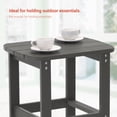 thumbnail image 6 of CHYVARY Outdoor Side Table, Adirondack Coffee Table Made of All-Weather Poly Lumber for Patio, Beach, Garden and Deck,Gray, 6 of 6