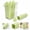 Green, variant on 6-Cavity Popsicle Mold Set with Clear Storage Box, Individual Reusable Ice Pop Molds with Easy-Release Handles, 108 x 75 x 120 mm