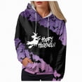 thumbnail image 3 of Godom Pumpkin Hooded for Women Fall Y2K Hoodies Halloween Pumpkin Face Graphic Winter Sweatshirt Long Sleeve Pullover, 3 of 6