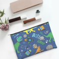 thumbnail image 6 of Susaid Dinosaur In Space Print Makeup Mini Bags for Women Multi Color Cosmetics Bag Travel Toiletry Bag Pencil Pouch Blank Makeup Bags with Zipper, 6 of 7