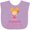 Lavender, variant on Inktastic Future Lacrosse Star Girl Girls Baby Bib