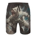 thumbnail image 3 of Balery Astronaut Polar Bear Roar Traje de Baño Estilo Hawaiano para Hombre, Shorts de Secado Rápido con Bolsillos-XX-Large, 3 of 6