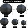 thumbnail image 2 of 10Pcs White Paper Lanterns Decorative Chinese/Japanese Hanging Round Paper Lanterns Lamp for Birthday, Wedding, Christmas, Bridal, Home Decor, Party Decoration(Size of 4”, 6”, 8”, 10”，12”), 2 of 6