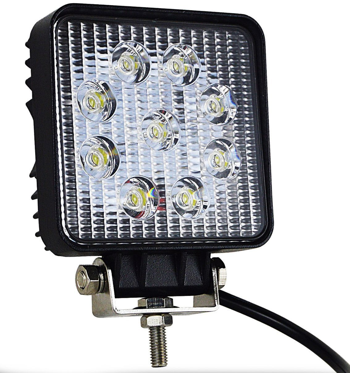 4" Square LED Fog Light 27W OffRoad 4WD Driving Work Lightbar Jeep Tractor ATV UTV Boat