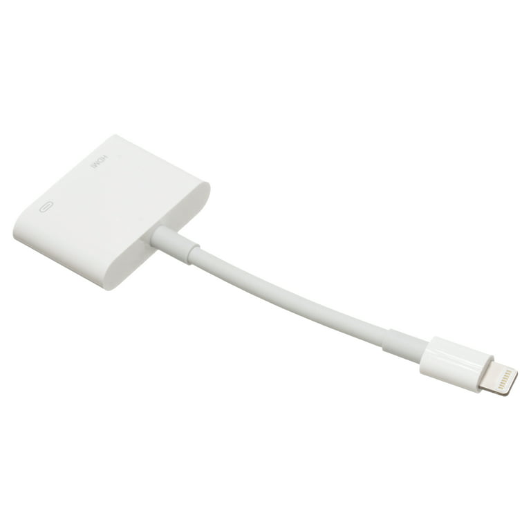 kærlighed alarm barm Apple Lightning Digital AV Adapter - Lightning to HDMI adapter - HDMI /  Lightning - Walmart.com