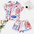 thumbnail image 4 of 4th of July 2 Pack Women’s Pajama Set Print Sleepwear And Shorts Y2k Loungewear Sets S-5XL, 4 of 7