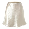 thumbnail image 5 of Womens Satin Mini Skirt Elastic Waist A Line Silk Mini Short Skirts For Women Linen Skirt Ballet Skirt Poodle Skirts for Girls Elastic Bed Skirt Two Piece Outfits for Women Skirt Side Slit Skirt, 5 of 5