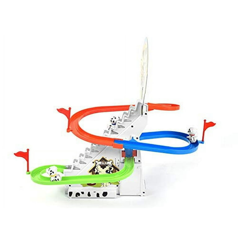 USToyOutlet Dog Days Puppy Track Racer - White - Toy for Kids