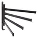 thumbnail image 3 of Toallero giratorio negro sin perforaciones Toallero de baño Toallero de pared Barra para colgar en esquina de baño 4 brazos, 3 of 15