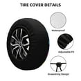 thumbnail image 2 of Pofeuu Colorful Tropical Leaves Print Spare Tire Wheel Cover for Car Truck SUV Camper Universal Fit Spare Tire Cover RV Spare Tire Covers-16 inch, 2 of 6