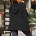 thumbnail image 3 of Wirziis Plus Size Coat Women Solid Color Jacket Packable Outdoor Hooded Windbreaker Outwear with Pocket, 3 of 6