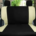 thumbnail image 5 of FH Group Universal Fit Beige Car Seat Covers, Chevron Cloth Seat Protector for Trucks, SUVs & Vans, Washable - Full Set, 5 of 10