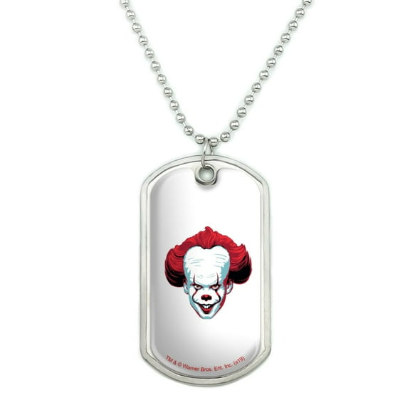 IT Pennywise Come Home Military Dog Tag Pendant Necklace with Chain