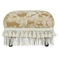 thumbnail image 3 of Fiona Traditional Decorative Footstool, Neutral, 3 of 5