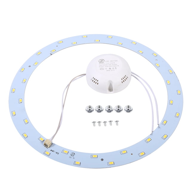 18W 220V 5730 SMD círculo luz LED Panel redondo lámpara de techo tablero bombilla reemplazo blanco cálido