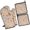 Pioneer Flower-1, variant on Pioneer Flower Kitchen Oven Mitt and Pot Holder Sets 2 Pcs for Baking, Cooking and Grilling, Heat Resistant Up To 392 °F