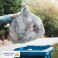 thumbnail image 5 of Outdoor Trash Bags Large 40" x 46", Pack of 125 Clear Trash Can Liners, Thin 1.1 Mil Polyethylene Big Garbage Bags Unscented, Leakproof Waste Basket Bags, 40-45 Gallons Kitchen Waste Basket Liner, 5 of 7
