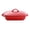 Red, variant on Rectangular Bakeware Dish with Lid, Casserole Dish, Ceramic Bakeware with Cover, Baking Pan for Lasagne, Pie, Casserole and Tapas