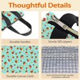 thumbnail image 4 of Pioneer Flower Floral Print Pattern Insulated Lunch Bag for Women Men, Large Portable Soft Cooler Tote, Thermal Food Storage Bag with Pearl Cotton, 8.66L, 8.75"x5.75"x9.5", 4 of 6