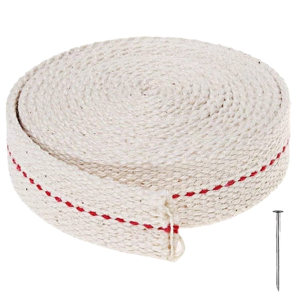 12 Foot Oil Lamp Wick, 4 Rolls 3/4" Inch Cotton Lantern Wick Oil Latern for Kerosene Burner Lighting & Paraffin Oil Wick (3 Foot per Roll)
