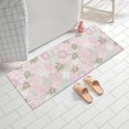 thumbnail image 2 of Pioneer Flower Floral Print Pattern Bathroom Rugs Mat, Non Slip Microfiber Bathroom Rug with Rubber Backing, Soft Mats for Bathroom Floor Tub Shower, 24"x60", 2 of 5
