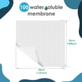 thumbnail image 4 of Wekvgz 100Pcs Wash Away Embroidery Stabilizer PVA Water Soluble Embroidery Topping Film Stable Performance Water Soluble Stabilizer Precision Fit Embroidery Films Suitable for Shirts, 4 of 11