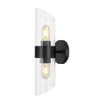 thumbnail image 5 of SAFAVIEH Eytan 2-Light LED Black Iron Wall Sconce with Clear Shade, Set of 2, 5 of 10