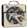 thumbnail image 5 of FORMRS Zipper Binder with Shoulder Strap 2-inch Ring 500 Sheet Capacity File Bag, Astronaut Floating, 5 of 5