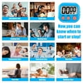 thumbnail image 4 of ZOUYUE 1 PACK Kitchen Timer for Cooking (Battery Included), Magnetic Digital Timers Loud Alarm Kitchen Timers for Cooking, Upgrade Silent Classroom Timer for Kids, Back Stand for Visual Timer(Blue), 4 of 7
