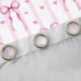 thumbnail image 4 of Manfei Pink Girly Bow Curtains and Drapes Pack of 2 (52x63 Each),3D Cartoon Bowknot Print Black Out Curtains, 4 of 6