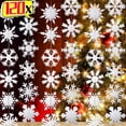 thumbnail image 2 of 120/12 piezas de tiras de adornos de copos de nieve navideños de papel, copos de nieve blancos artificiales, decoración colgante para árbol de Navidad para guirnalda de Año Nuevo DIY, 2 of 5