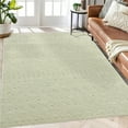 thumbnail image 7 of CAROMIO Solid Area Rug Bedroom Livingroom Rug Non-Slip Modern Abstract Area Rug Stain Resistant Indoor Throw Floor Carpet Boho Tribal Rug, 8' x 10' Beige, 7 of 7