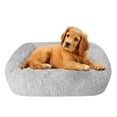 thumbnail image 5 of Medium Soft Warm Plush Pet Bed, Gray, 5 of 6