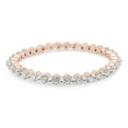 thumbnail image 3 of AFFY 0.50CT Moissanite Diamond Wedding Band Full Eternity Stackable Engagement Ring in 10K Rose Gold-6.5, 3 of 7