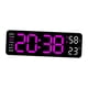 thumbnail image 5 of Reloj de pared digital Reloj de decoración de pared moderno,Brillo ajustable,Reloj de pared LED Reloj de escritorio para interior dormitorio fondo del hogar rosa roja luz negra Macarena Reloj de pared digital, 5 of 8