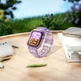 thumbnail image 4 of Dwitch Band for iWatch Series 10 42mm, Glitter TPU Transparent Sport Band with Case,Purple, 4 of 5