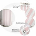 thumbnail image 6 of Pink Striped Bathroom Curtain 84 Inch Shower Curtain with Hooks, Modern Farmhouse Pink White Stripes Waterproof Polyester Bath Curtain Washable Bathtub Curtain 72''x 84'', 6 of 6