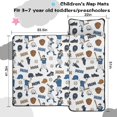 thumbnail image 5 of Baseballs and Mom Letters White Pattern Teens Toddler Nap Mat with Pillow, Sleeping Mat Bag for Preschool Daycare 51"x22", 5 of 6