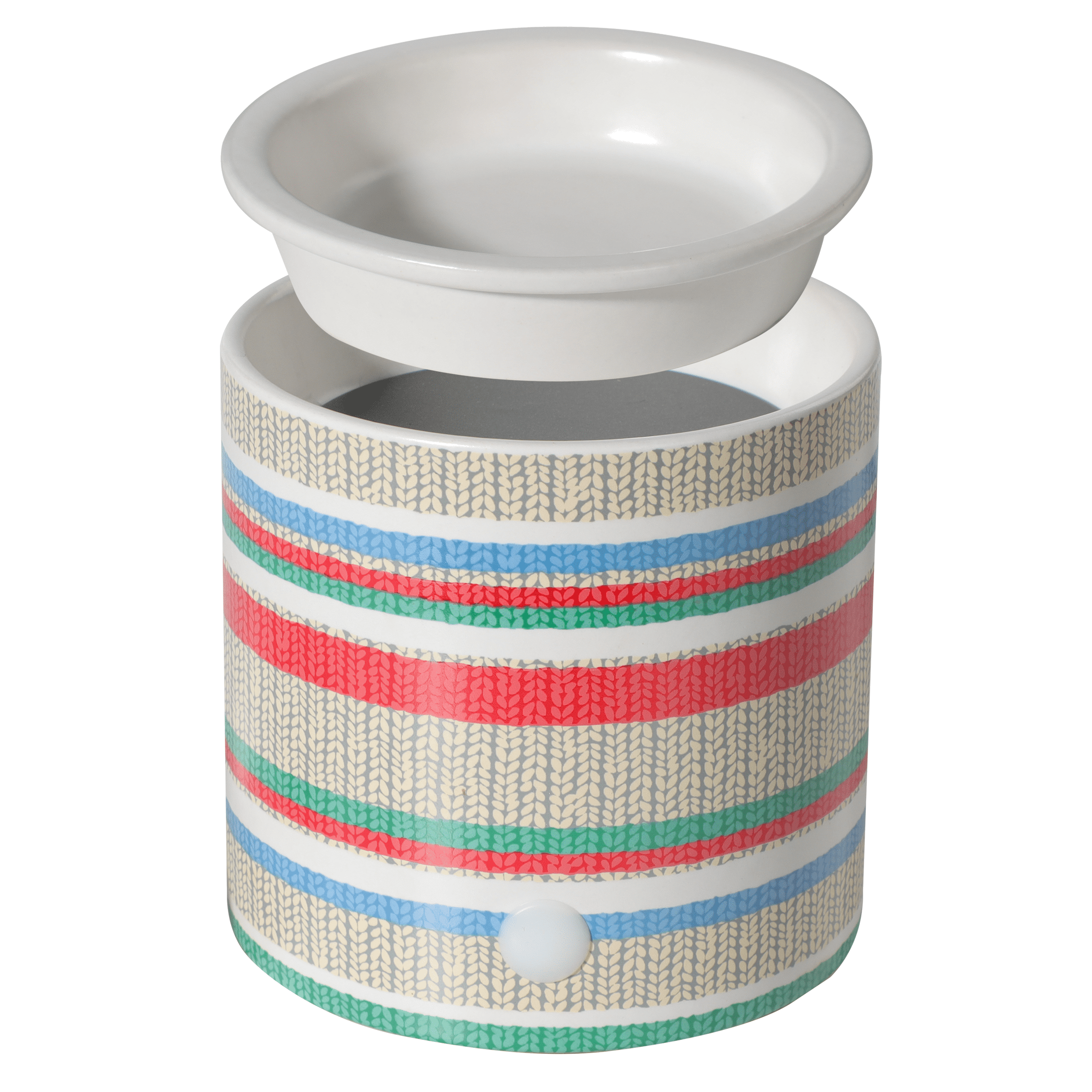Mainstays Sweater Stripes Full Size Ceramic Fragrance Wax Melt Warmer