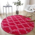 thumbnail image 1 of Round Rugs Soft Comfortable Fluffy Shaggy High Pile Rug For Living Room Bedroom, 1 of 5