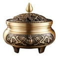 thumbnail image 1 of Quemador de incienso Bobina de latón Quemador de incienso Decoración Difusor de incienso Artesanía de metal Accesorios Soporte de incienso para granja , Dragón 8.7x8cm Fanmusic Quemador de incienso, 1 of 7