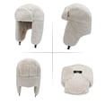 thumbnail image 7 of Holzlrgus Winter Hats for Men Womens Winter Hats Ushanka Trapper Hat with Earflaps Warmer for Adult Boys Girls, 7 of 7