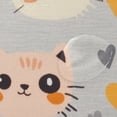 thumbnail image 4 of Yayeee Shower Curtain with Hooks 72"x72" Waterproof Fabric Bathroom Hanging Decor, Cute Cartoon Cat, 4 of 5